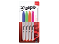 Een Viltstift Sharpie rond fine fun assorti blister à 4 stuks koop je bij VHK Kantoorartikelen