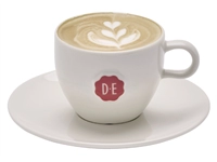 Een Kopje Douwe Egberts cappuccino 180ml wit 12 stuks koop je bij Hoekmankantoorartikelen.nl