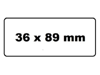 Een Labeletiket Quantore 99012 36x89mm adres wit 2 rollen koop je bij Hoekmankantoorartikelen.nl