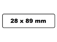 Een Labeletiket Quantore 99010 28x89mm adres wit 2 rollen koop je bij Hoekmankantoorartikelen.nl