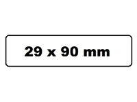 Een Labeletiket Quantore DK-11201 29x90mm adres wit 400 stuks koop je bij Hoekmankantoorartikelen.nl