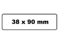 Een Labeletiket Quantore DK-11208 38x90mm adres wit 400 stuks koop je bij Hoekmankantoorartikelen.nl