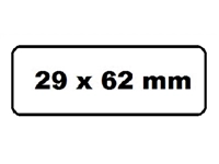 Een Labeletiket Quantore DK-11209 29x62mm adres wit 800 stuks koop je bij Hoekmankantoorartikelen.nl