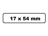 Een Labeletiket Quantore DK-11204 17x54mm wit 400 stuks koop je bij VHK Kantoorartikelen