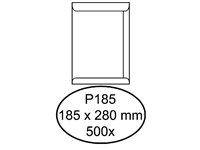 Een Envelop Quantore akte P185 185x280mm wit 500 stuks koop je bij VHK Kantoorartikelen