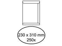 Een Envelop akte IEZZY 230x310mm zelfklevend 100gr wit 250 stuks koop je bij Hoekmankantoorartikelen.nl