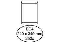 Een Envelop Quantore akte EC4 240x340mm wit 250 stuks koop je bij Hoekmankantoorartikelen.nl