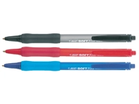 Een Balpen Bic soft feel grip clic medium zwart koop je bij VHK Kantoorartikelen