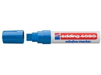 Een Krijtstift edding 4090 window schuin 4-15mm blauw blister à 1 stuk koop je bij Hoekmankantoorartikelen.nl