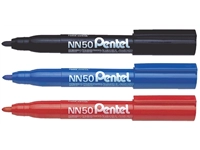 Een Viltstift Pentel NN50 rond 1.3-3mm zwart koop je bij VHK Kantoorartikelen