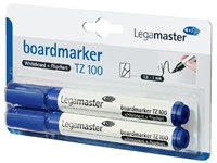 Een Viltstift Legamaster TZ 100 whiteboard rond 1.5-3mm blauw blister à 2 stuks koop je bij VHK Kantoorartikelen