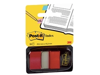 Een Indextabs Post-it 680 25.4x43.2mm rood 50 tabs koop je bij Hoekmankantoorartikelen.nl