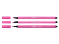 Een Viltstift STABILO Pen 68/056 medium neon roze koop je bij VHK Kantoorartikelen