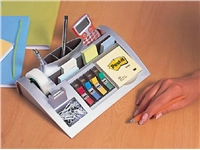 Een Bureau organiser Post-it C50 zilvergrijs incl inhoud koop je bij Hoekmankantoorartikelen.nl