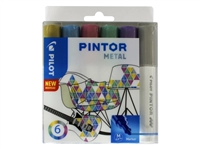 Een Verfstift Pilot Pintor metallic medium assorti etui à 6 stuks koop je bij Sysdicom BV