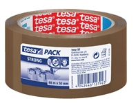 Een Verpakkingstape tesapack® Strong 66mx50mm PP bruin koop je bij Sysdicom BV