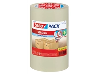 Een Verpakkingstape tesapack® Strong 66mx50mm PP transparant 3 rollen koop je bij Sysdicom BV