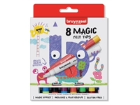 Een Viltstift Bruynzeel Kids Magic Points blister à 8 stuks assorti koop je bij Company Supplies