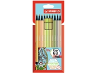 Een Viltstift STABILO Pen 68/10 medium soft assorti etui à 10 stuks koop je bij Sysdicom BV