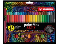 Een Viltstift STABILO pointMax 488/42 Arty medium assorti etui à 42 stuks koop je bij Sysdicom BV