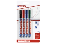 Een Viltstift edding 250 whiteboard rond 1.5-3mm assorti blister à 4 stuks koop je bij Sysdicom BV