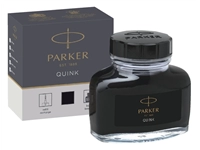 Een Vulpeninkt Parker Quink permanent 57ml zwart koop je bij Sysdicom BV