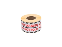 Een Waarschuwingsetiket Rillprint do not fold 46x125mm wit 250 stuks koop je bij Sysdicom BV