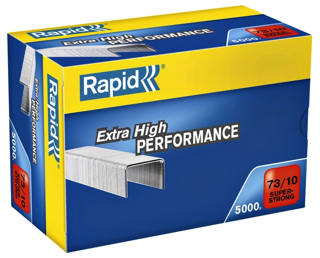 Een Nieten Rapid 73/10 gegalvaniseerd super strong 5000 stuks koop je bij Hoekmankantoorartikelen.nl