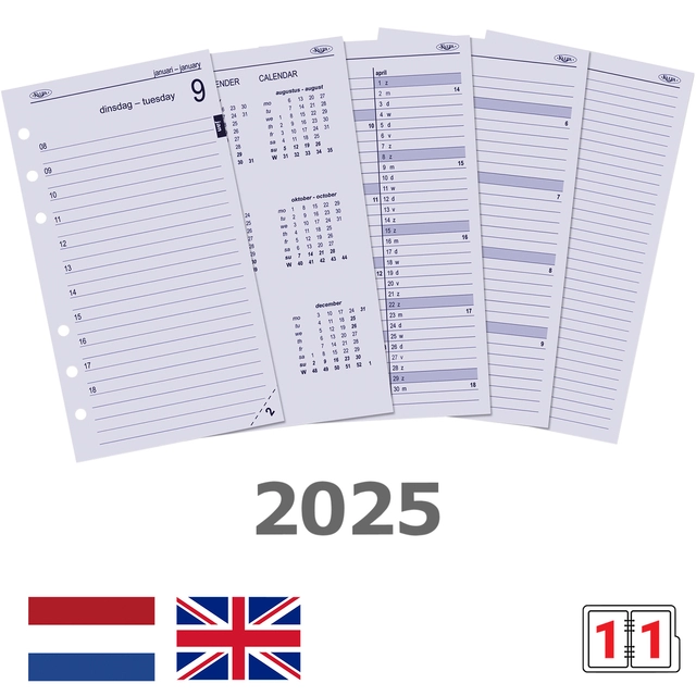 Een Agendavulling 2025 Kalpa Personal 1dag/1pagina koop je bij Hoekmankantoorartikelen.nl