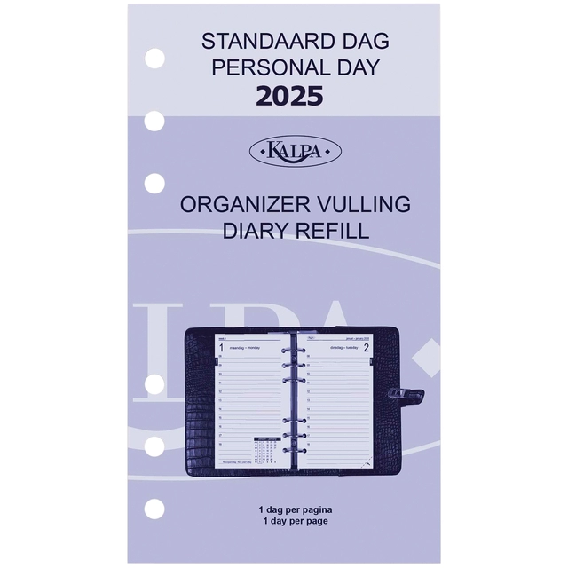 Een Agendavulling 2025 Kalpa Personal 1dag/1pagina koop je bij Hoekmankantoorartikelen.nl