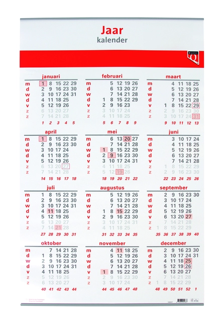 Een Jaarkalender 2025 Quantore koop je bij Hoekmankantoorartikelen.nl