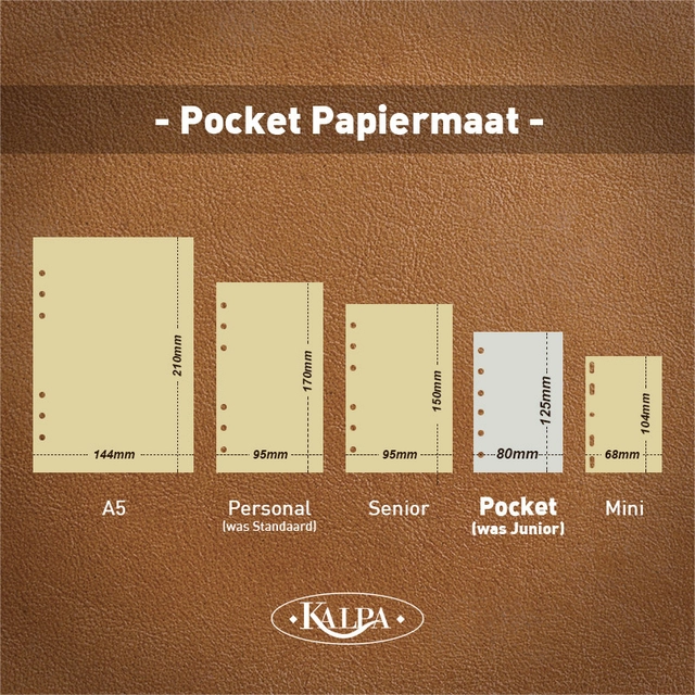 Een Agendavulling 2025 Kalpa Pocket 1dag/1pagina koop je bij Hoekmankantoorartikelen.nl