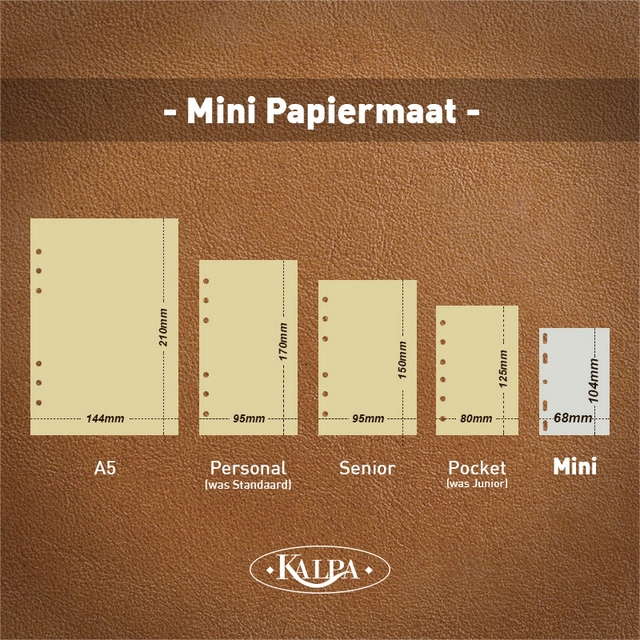 Een Agendavulling 2025 Kalpa Mini 7dagen/2pagina's koop je bij Hoekmankantoorartikelen.nl