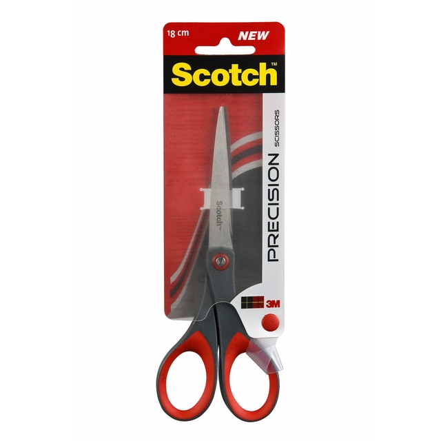 Een Schaar Scotch 18cm precision rood blister koop je bij Hoekmankantoorartikelen.nl