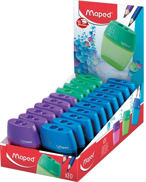 Een Puntenslijper Maped Shaker 2-gaats assorti koop je bij VHK Kantoorartikelen