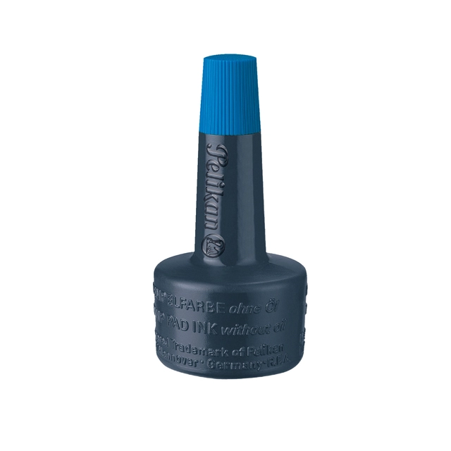 Een Stempelinkt Pelikan flacon 28ml blauw koop je bij Clippz! Office Supplies