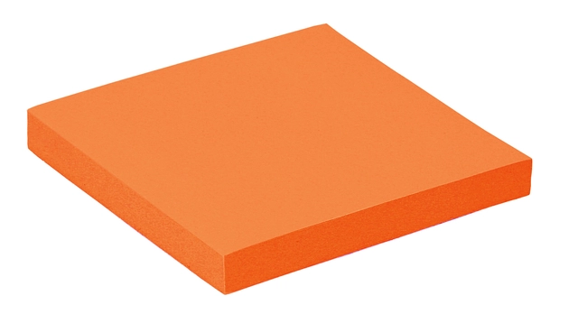 Een Memoblok Quantore 76x76mm neon oranje 100 vel koop je bij Hoekmankantoorartikelen.nl