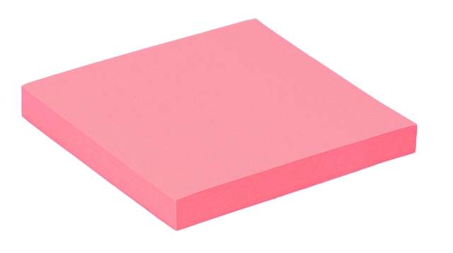 Een Memoblok Quantore 76x76mm roze 100 vel koop je bij Hoekmankantoorartikelen.nl