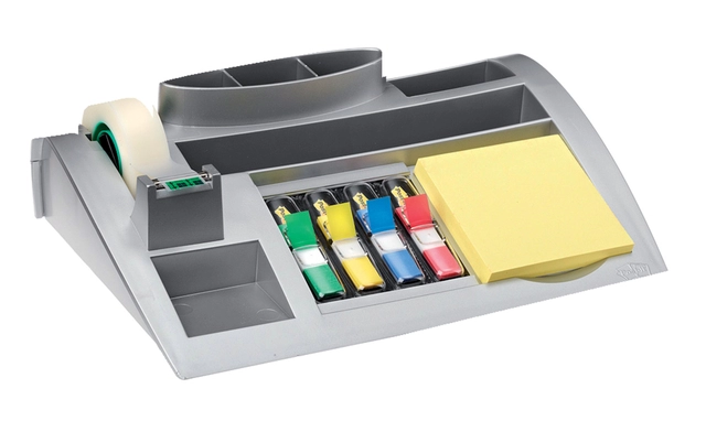 Een Bureau organiser Post-it C50 zilvergrijs incl inhoud koop je bij Hoekmankantoorartikelen.nl