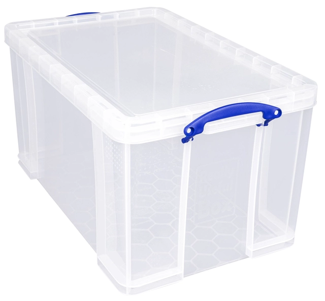 Een Opbergbox Really Useful 84 liter 710x440x380mm koop je bij VHK Kantoorartikelen