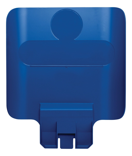 Een Paneel Rubbermaid Slim Jim Recyclestation voor label blauw koop je bij VHK Kantoorartikelen