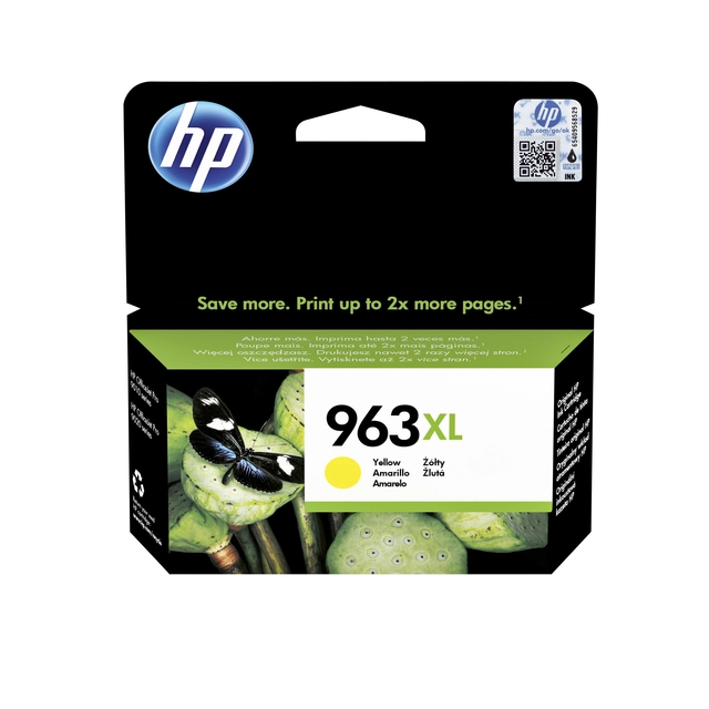 Een Inktcartridge HP 3JA29AE 963XL geel koop je bij VHK Kantoorartikelen