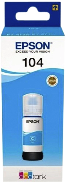 Een Navulinkt Epson 104 T00P240 blauw koop je bij VHK Kantoorartikelen