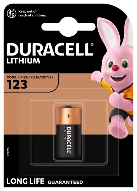 Een Batterij Duracell 1xCR123 high power lithium koop je bij Hoekmankantoorartikelen.nl