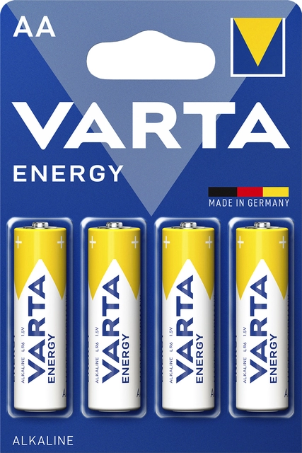 Een Batterij Varta Energy 4xAA koop je bij VHK Kantoorartikelen