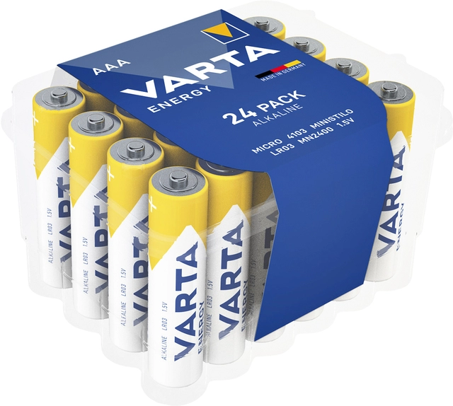 Een Batterij Varta Energy 24xAAA voordeelbox koop je bij Hoekmankantoorartikelen.nl