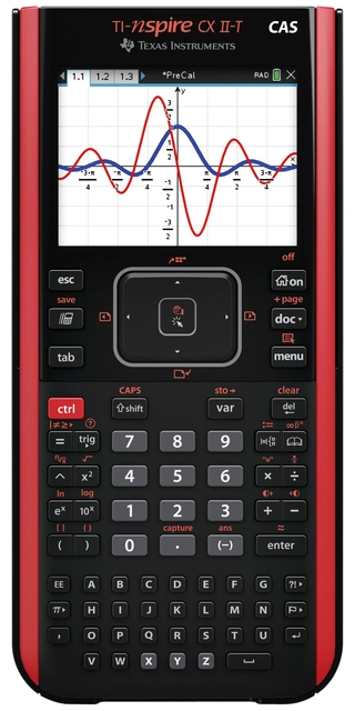 Een Rekenmachine TI Nspire CX II-T CAS koop je bij VHK Kantoorartikelen