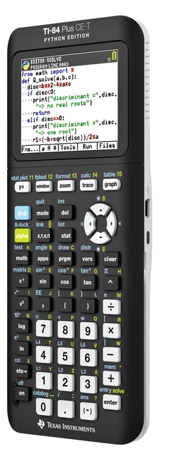 Een Rekenmachine TI-84 Plus CE-T Python Edition koop je bij VHK Kantoorartikelen