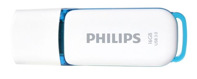 Een USB-stick 3.0 Philips Snow Edition Ocean Blue 16GB koop je bij VHK Kantoorartikelen