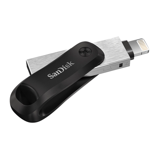 Een Usb-stick Sandisk iXpand-flashdrive Go 3.0 128GB koop je bij VHK Kantoorartikelen